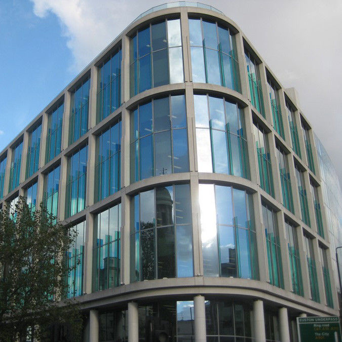 Curated visual reference: Safety Insulating Curved Glass Curtain Wall Residential House Building Photo Inspiration