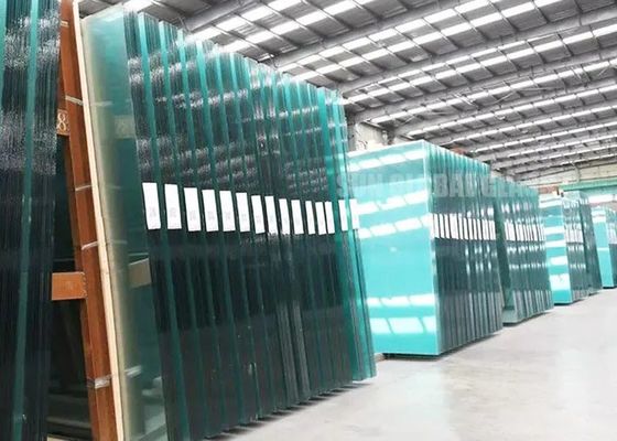 Building Decorative Clear Laminated Glass Panels Polished Edge / Beveled Edge Laminated Architectural Glass CE SGCC Standard
