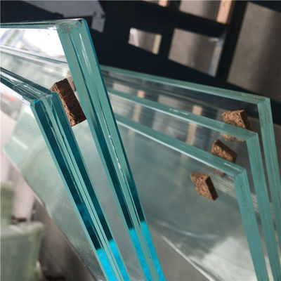 Clear / Colored PVB Tempered Laminated Glass Curtain Wall Laminated Toughened Safety Glass 3600mm*18000mm For Building / Apartment