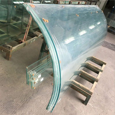 Custom Curved Glass Building Greenhouse Wall Balcony Railing Tempered Curve Safety Glass