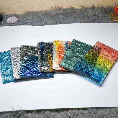 Coloured Decorative Glass Flat And Curved Decorative Art Glass Tempered Safety Glass Colorful Hot Melt Glass For Curtain Wall / Balustrades