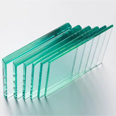 Industrial Building Glass Light Blue Ultra Clear Float Glass Plate 2mm - 19mm Frosted Float Glass Sheet High light transmittance