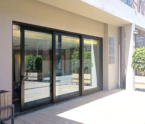 Heavy Duty Aluminum Air Tight Glass Sliding Door Modern Design Style with Thermal Break