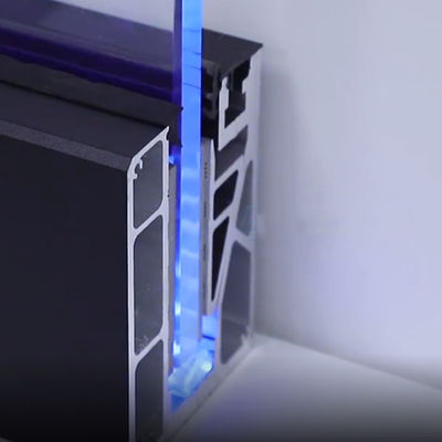 Aluminum Hardware Railing Glass Clamp Balcony Balustrade LED Glass Railing Price