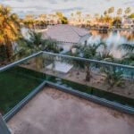 Customized Length Tempered Glass Railing Balustrade with Aluminum Alloy U-channels Profile Hardware Length 150mm/200mm