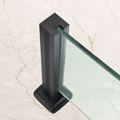 Tempered Glass Railing Stainless Steel Aluminum Alloy Frameless Glass Balustrade Guard Balcony Staircase Railing Post