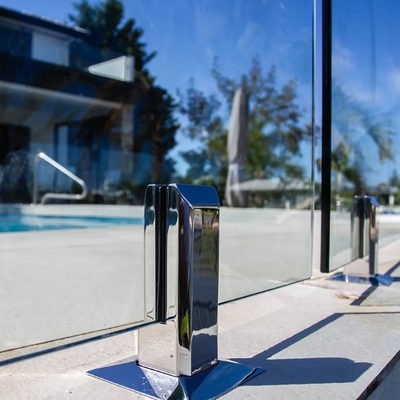 Frameless Glass Railings With Stainless Steel Spigots For Fence Balconies Staircase Patios