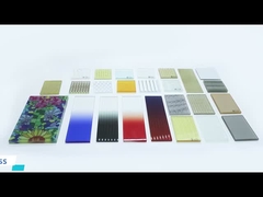 Colored Decorative Glass Fabric Metal Interlayer